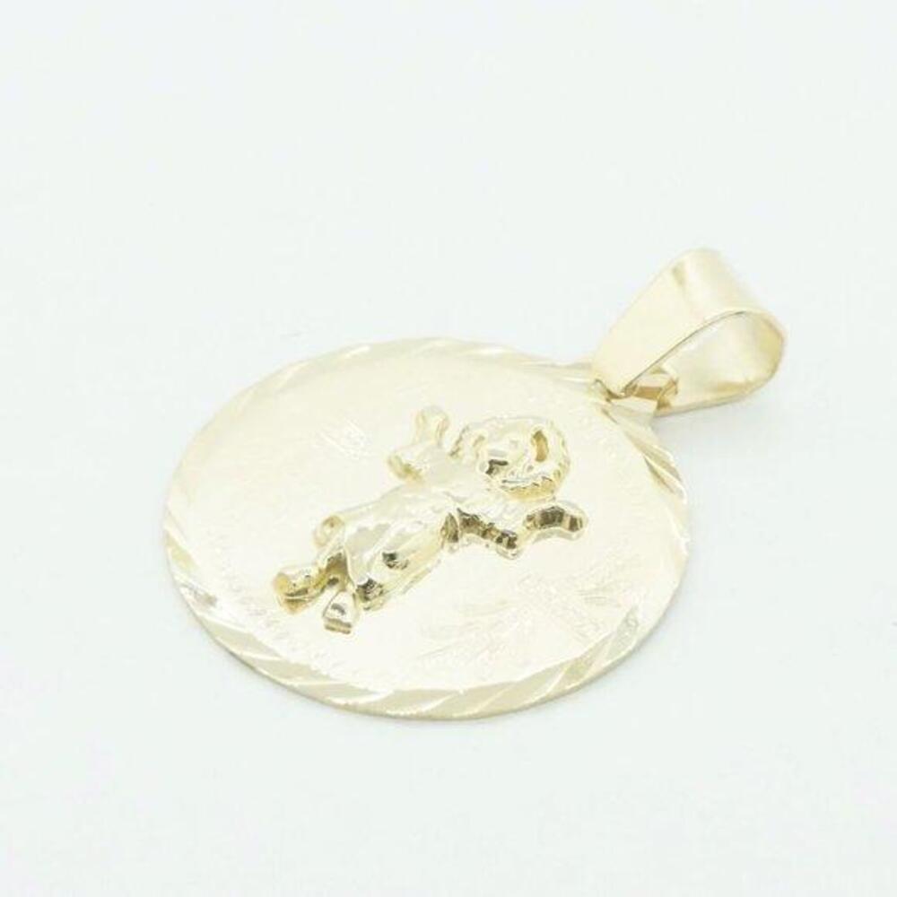 Estate Sale 14k Yellow Gold Religious Pendant Men's Women's Jewelry - Picture 4 of 4
